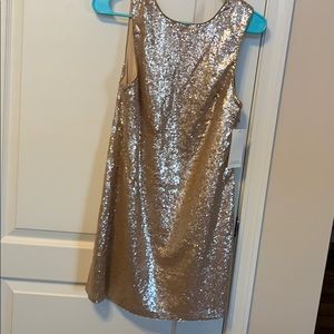 Sequin gold/tan dress